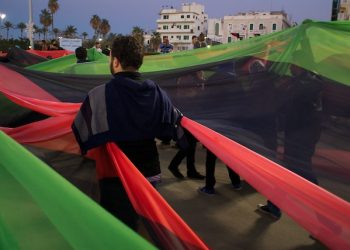 World’s longest flag raised in Tripoli