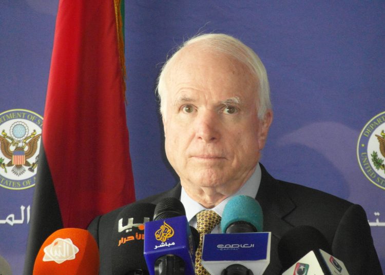 Senator McCain – no troops on the ground in Libya
