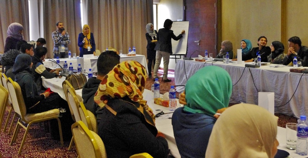 Young people were encouraged to actively engage during the event (Photo: NPWJ)