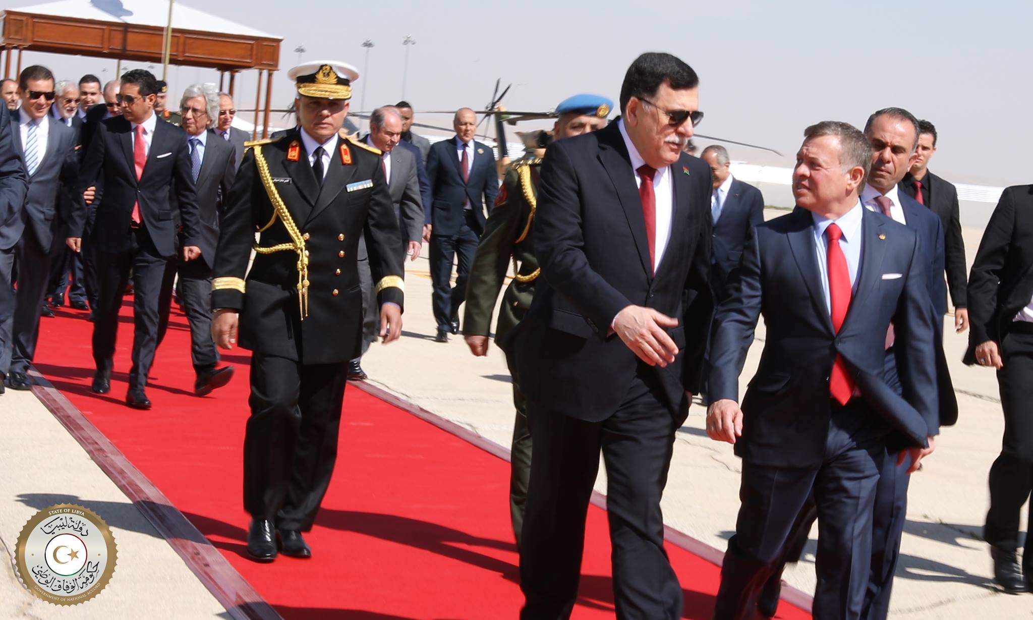 Serraj arrives arrives in Jordan for Arab Summit; HoR protests at his ...
