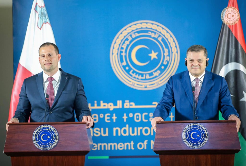 Aldabaiba and Malta’s prime minister Abela meet in Tripoli