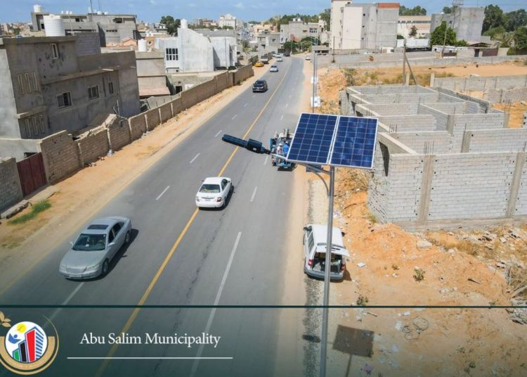 Busleem Municipality installs more solar street lighting