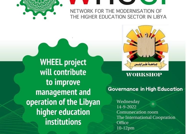 WHEEL governance workshop held at Tripoli University today
