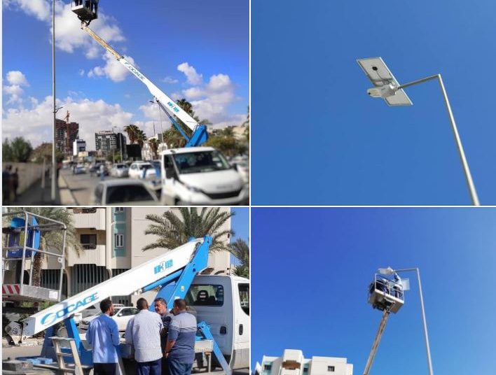 Renewable Energies Centre at Misrata University installs three test solar lighting systems