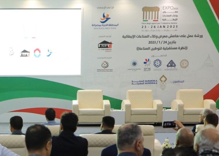 More than 35 leading Italian companies participate in the first Exhibition of Agents of Italian industries opened in Tripoli yesterday by Economy Minister Hwej