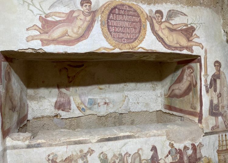 Italy helps in restoration of Aelia Arisuth / Mithra’s worshipers’ Tomb in Girgarish