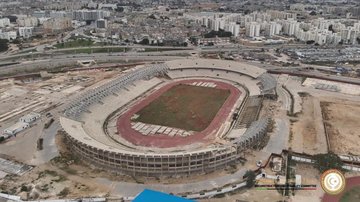 Türk Limak şirketi, Bingazi spor stadyumundaki bakım çalışmalarına yeniden başladı