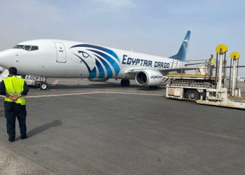 After 8 year hiatus, Egypt Air cargo flight arrives at Tripoli’s Mitiga airport
