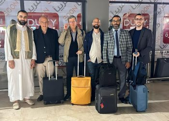 Visiting Italian medical team touring Libyan hospitals across the country