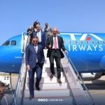 Italian Airlines ITA test flight arrives from Rome at Tripoli’s Mitiga airport with PM Aldabaiba onboard