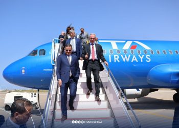 Italian Airlines ITA test flight arrives from Rome at Tripoli’s Mitiga airport with PM Aldabaiba onboard