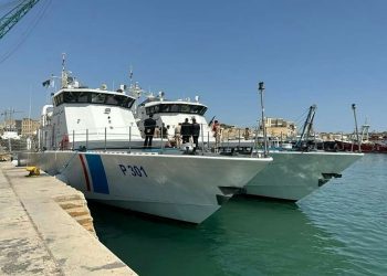 Two Libyan naval vessels arrived in Malta to participate in ‘‘Dolphin 1’’ joint exercises