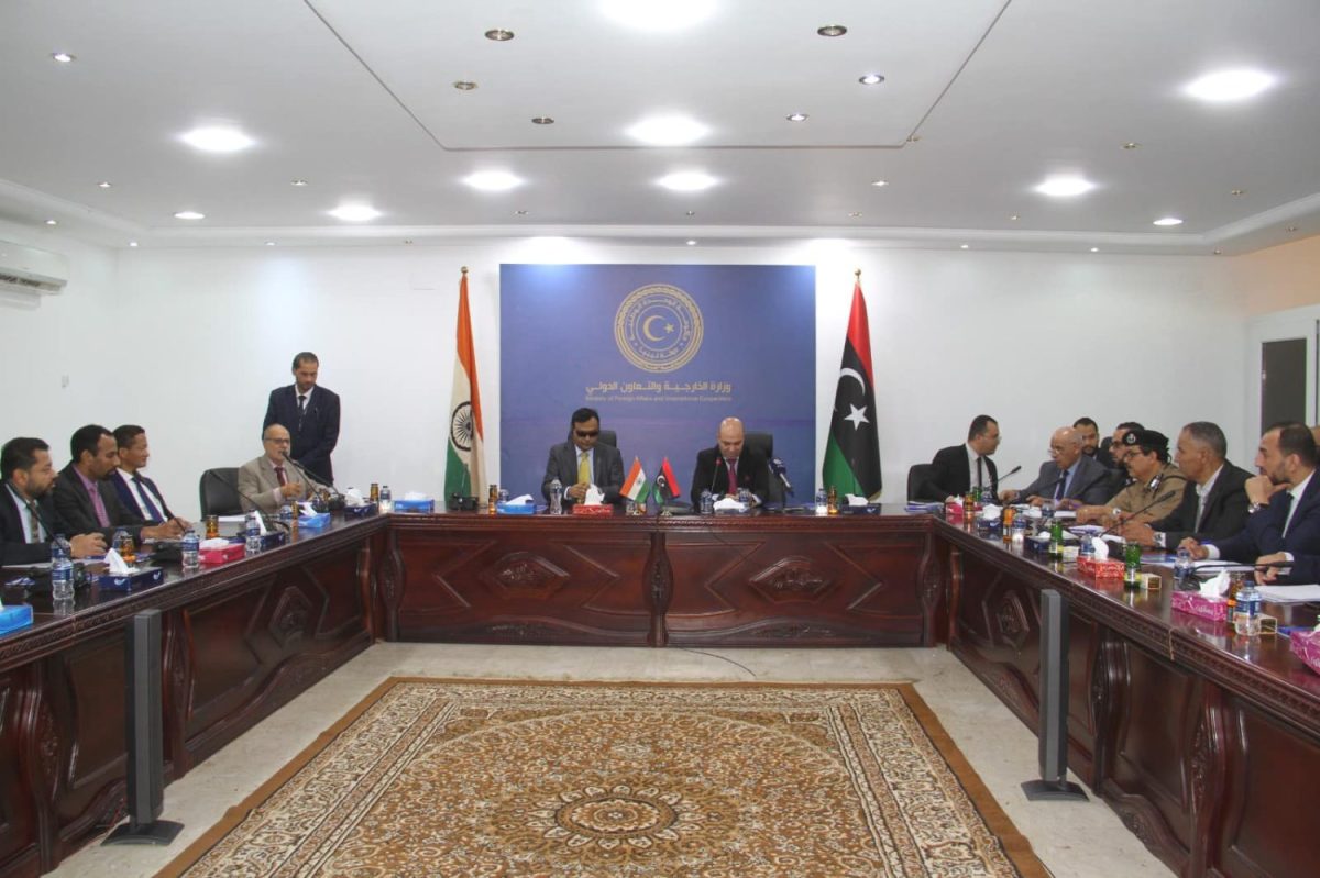 Libya And India Discuss Reactivating Relations Including Reopening Tripoli Embassy Return Of Indian Companies Security Training