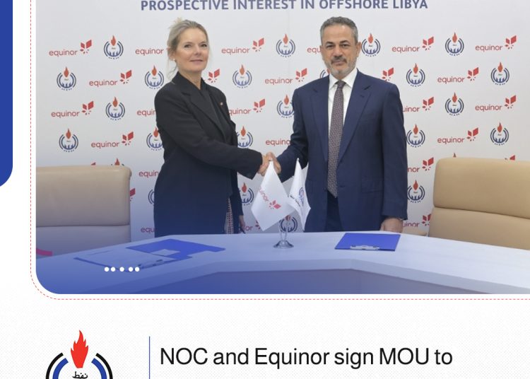 NOC signs MoU with Norwegian Equinor to evaluate maritime oil and gas potential and train Libyan youth