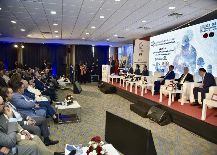 Minister of Economy and Trade participates in the opening of the Moroccan-Libyan Business Forum