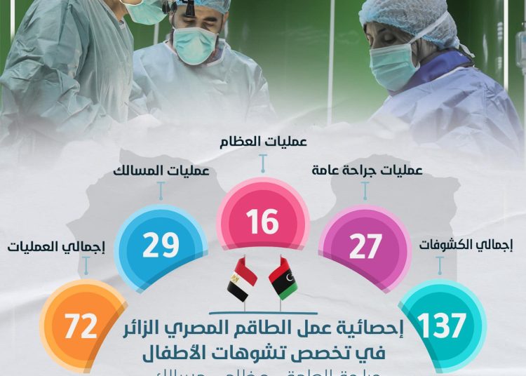 Visiting Egyptian medical team concludes visit after 137 examinations and 72 major operations