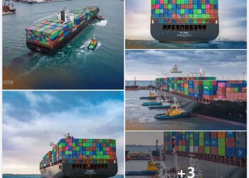 Largest container-loaded ship to enter Libyan ports docks at MFZ