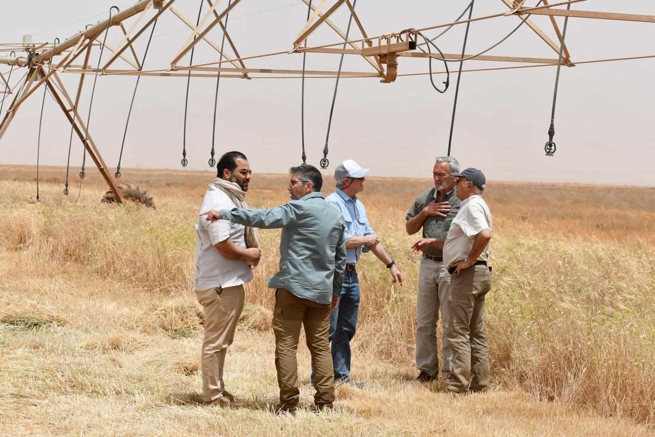 Consortium of American agricultural companies visit Libyan pivot irrigation project in east