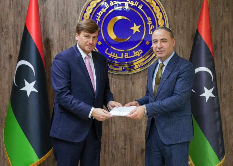The new Spanish Ambassador to Libya, Javier Soria, presents his credentials in Tripoli