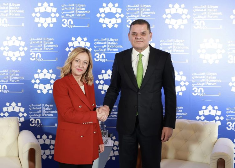 Aldabaiba and Italian PM Meloni inaugurate 30th Libyan Italian Economic Forum