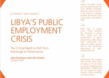 Libya’s public employment is in crisis and is failing to deliver to the public