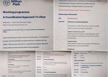 Wilton Park Libya consultative meeting held 4 to 6 December – deliberations and outcomes unclear