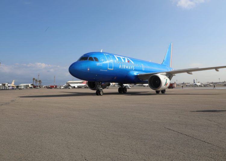 ITA first regular scheduled flight arrives in Tripoli