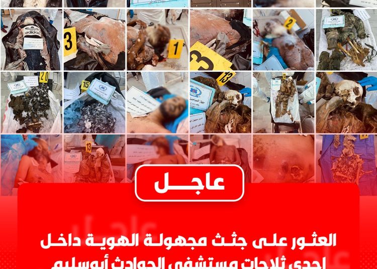 23 unidentified corpses discovered in Abusleem Hospital mortuary fridges