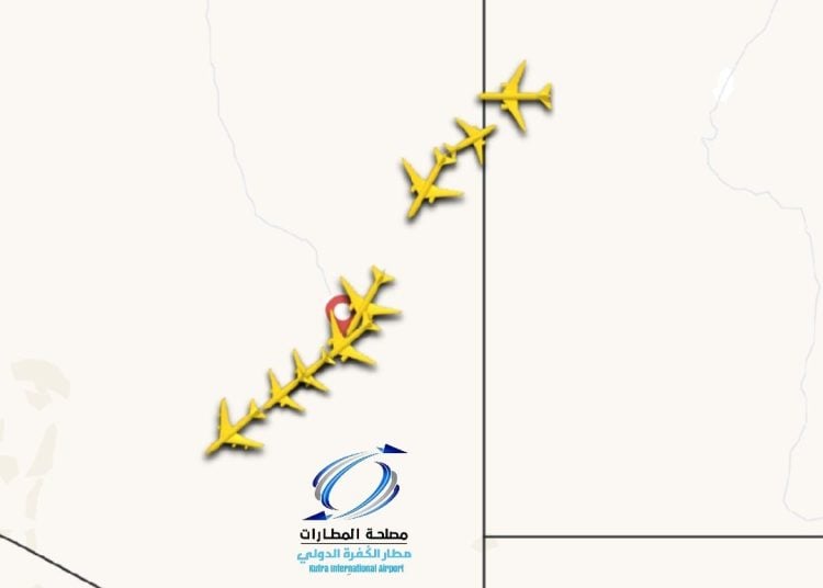 Air traffic increasing over Kufra Airport airspace – up to 100 international airliners per day