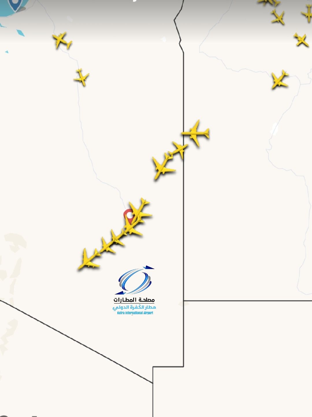 Air traffic increasing over Kufra Airport airspace – up to 100 international airliners per day