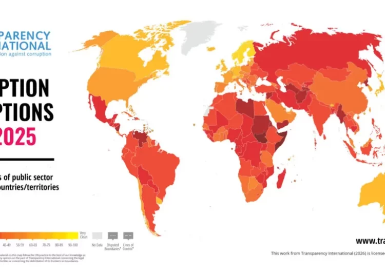 Libya ranks 177th out of 180 countries in Transparency International’s Corruption Perception Index 2025