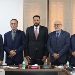 New Minister of Economy and Trade Suhail Abu Shiha finally assumes his duties following completion of official handover