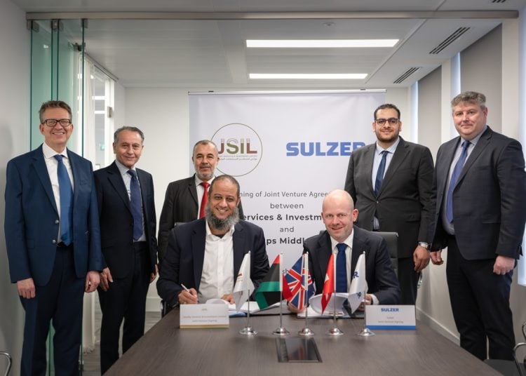 Switzerland’s Sulzer establishes joint venture with Libya’s Jawaby Services & Investments Ltd to provide services in Libya